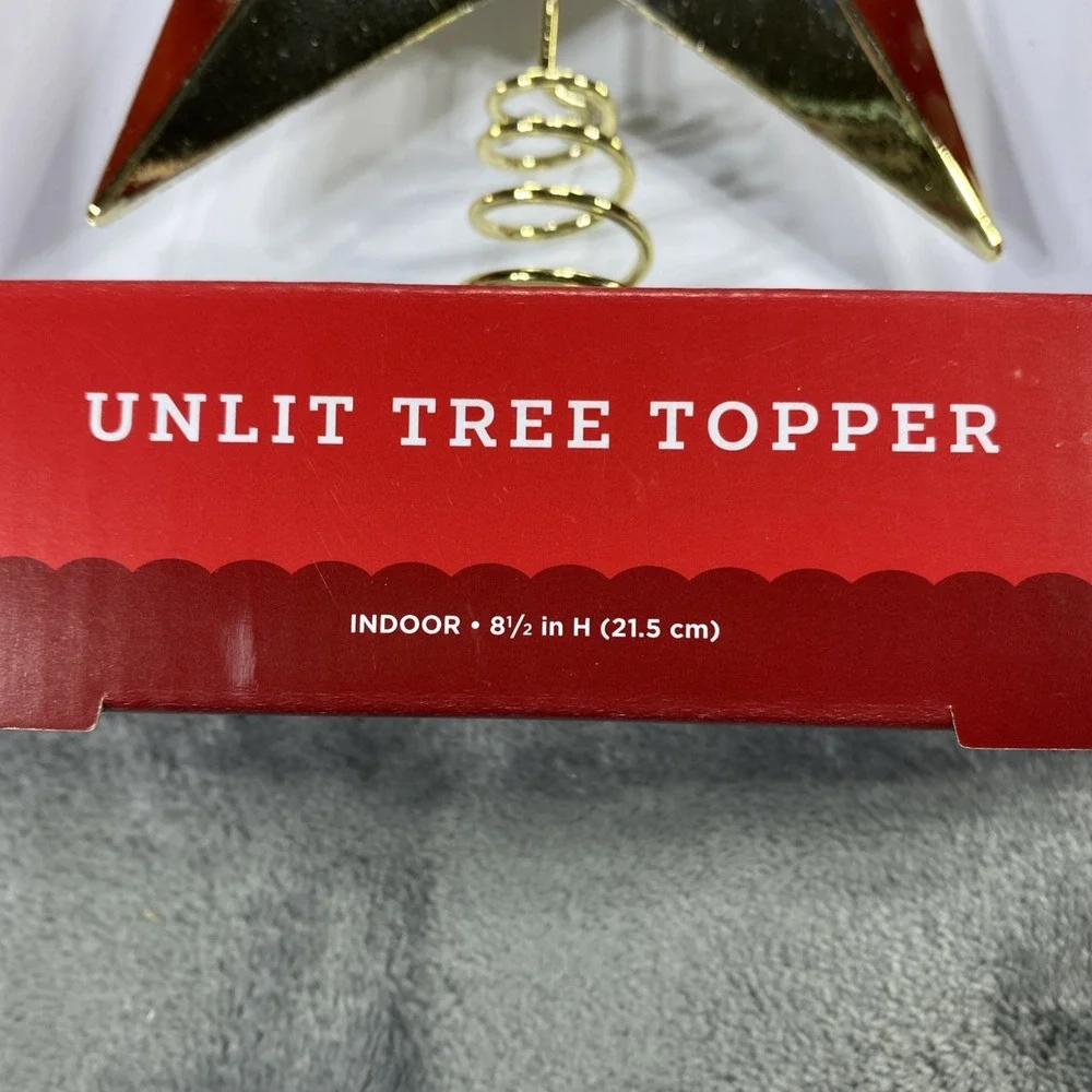 Wondershop Christmas Tree Topper‎ Solid Star Unlit 8.5